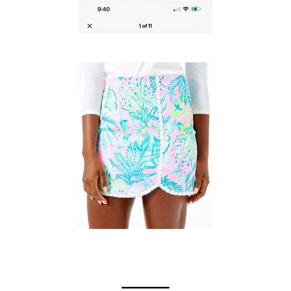 Lilly Pulitzer Dresses & Skirts - Lilly‎ Pulitzer Patty Skort Mandevilla Baby Hip Nautic #001547 Sz 6